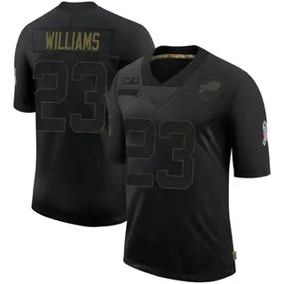 Buffalo Bills Men's Aaron Williams Limited 2020 Salute To Service Jersey - Black