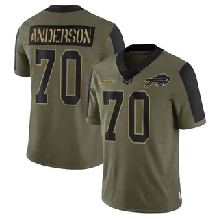 Buffalo Bills Men's Alec Anderson Limited 2021 Salute To Service Jersey - Olive