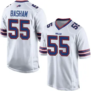 Buffalo Bills Men's Boogie Basham Game Jersey - White
