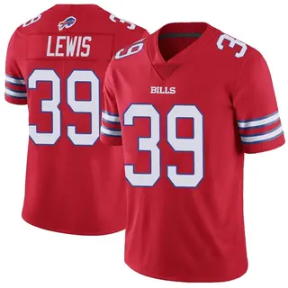 Buffalo Bills Men's Cam Lewis Limited Color Rush Vapor Untouchable Jersey - Red