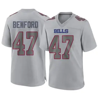 Buffalo Bills Men's Christian Benford Game Atmosphere Fashion Jersey - Gray