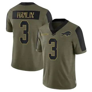 Buffalo Bills Men's Damar Hamlin Limited 2021 Salute To Service Jersey - Olive