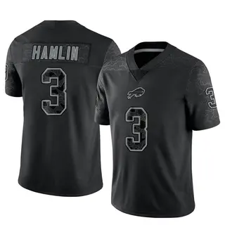 Buffalo Bills Men's Damar Hamlin Limited Reflective Jersey - Black