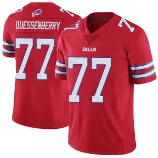Buffalo Bills Men's David Quessenberry Limited Color Rush Vapor Untouchable Jersey - Red