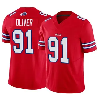 Buffalo Bills Men's Ed Oliver Limited Vapor F.U.S.E. Jersey - Red