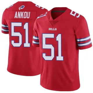 Buffalo Bills Men's Eli Ankou Limited Color Rush Vapor Untouchable Jersey - Red