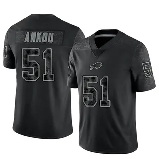 Buffalo Bills Men's Eli Ankou Limited Reflective Jersey - Black