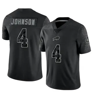 Buffalo Bills Men's Jaquan Johnson Limited Reflective Jersey - Black
