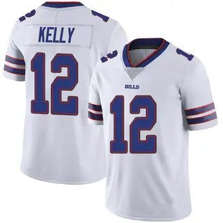 Buffalo Bills Men's Jim Kelly Limited Color Rush Vapor Untouchable Jersey - White