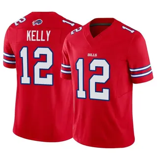 Buffalo Bills Men's Jim Kelly Limited Vapor F.U.S.E. Jersey - Red
