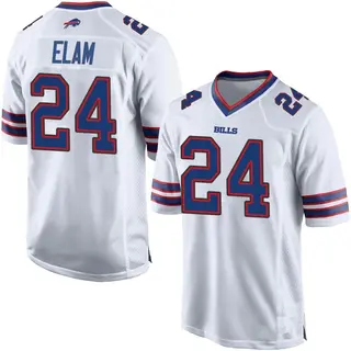 Buffalo Bills Men's Kaiir Elam Game Jersey - White