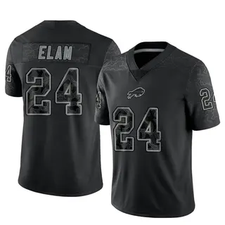 Buffalo Bills Men's Kaiir Elam Limited Reflective Jersey - Black