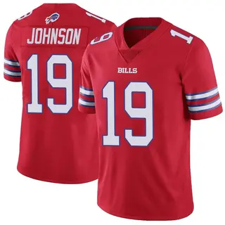 Buffalo Bills Men's KeeSean Johnson Limited Color Rush Vapor Untouchable Jersey - Red