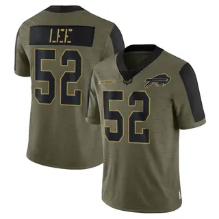 Buffalo Bills Men's Marquel Lee Limited 2021 Salute To Service Jersey - Olive