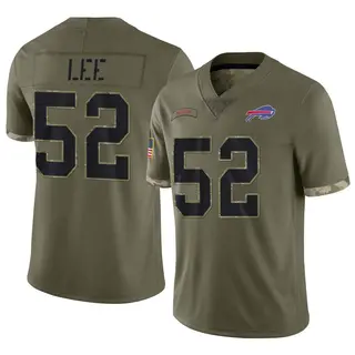 Buffalo Bills Men's Marquel Lee Limited 2022 Salute To Service Jersey - Olive