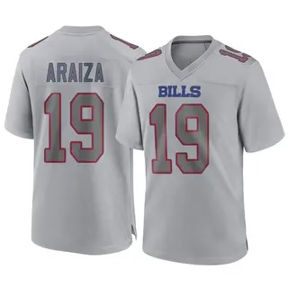 Buffalo Bills Men's Matt Araiza Game Atmosphere Fashion Jersey - Gray