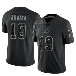 Buffalo Bills Men's Matt Araiza Limited Reflective Jersey - Black