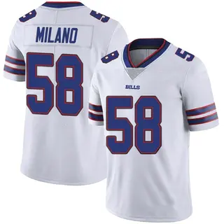 Buffalo Bills Men's Matt Milano Limited Color Rush Vapor Untouchable Jersey - White