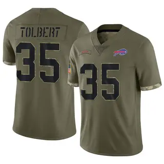 Buffalo Bills Men's Mike Tolbert Limited 2022 Salute To Service Jersey - Olive