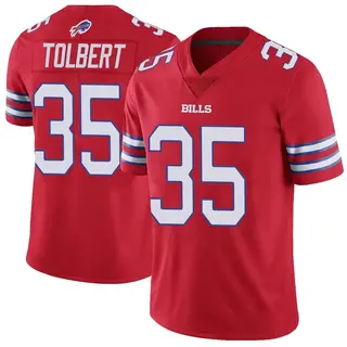 Buffalo Bills Men's Mike Tolbert Limited Color Rush Vapor Untouchable Jersey - Red