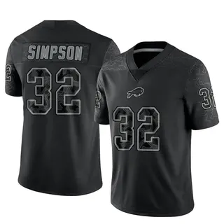 Buffalo Bills Men's O. J. Simpson Limited Reflective Jersey - Black