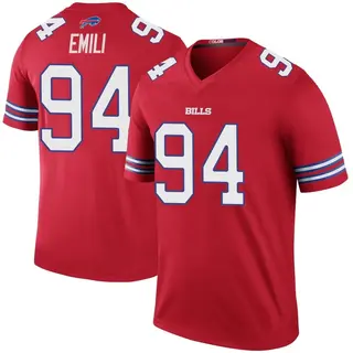 Buffalo Bills Men's Prince Emili Legend Color Rush Jersey - Red