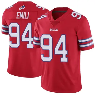 Buffalo Bills Men's Prince Emili Limited Color Rush Vapor Untouchable Jersey - Red
