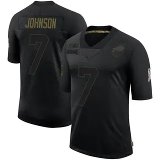 Buffalo Bills Men's Taron Johnson Limited 2020 Salute To Service Jersey - Black