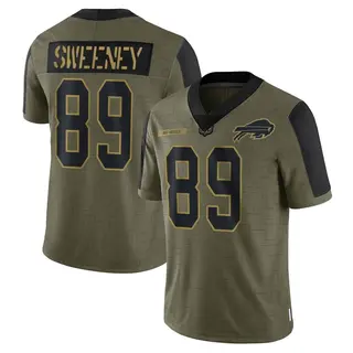 Buffalo Bills Men's Tommy Sweeney Limited 2021 Salute To Service Jersey - Olive
