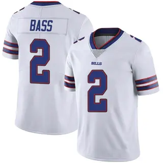 Buffalo Bills Men's Tyler Bass Limited Color Rush Vapor Untouchable Jersey - White