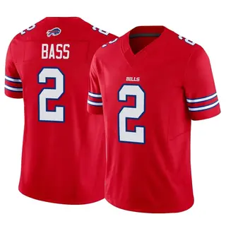 Buffalo Bills Men's Tyler Bass Limited Vapor F.U.S.E. Jersey - Red