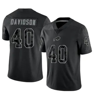 Buffalo Bills Men's Zach Davidson Limited Reflective Jersey - Black
