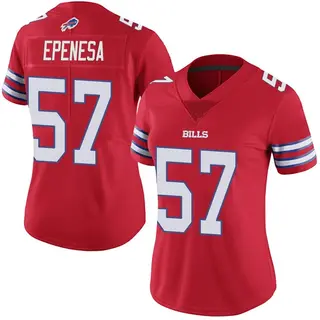 Buffalo Bills Women's AJ Epenesa Limited Color Rush Vapor Untouchable Jersey - Red