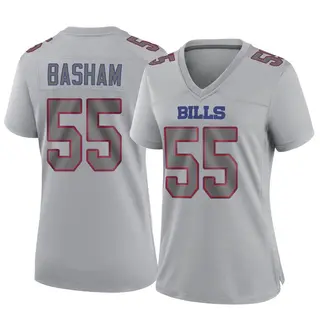 Buffalo Bills Women's Boogie Basham Game Atmosphere Fashion Jersey - Gray