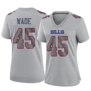 Buffalo Bills Women's Christian Wade Game Atmosphere Fashion Jersey - Gray
