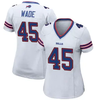 Buffalo Bills Women's Christian Wade Game Jersey - White