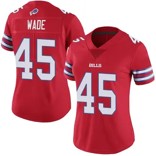 Buffalo Bills Women's Christian Wade Limited Color Rush Vapor Untouchable Jersey - Red