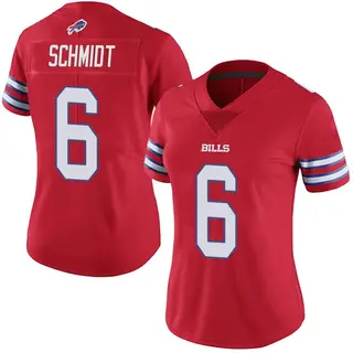 Buffalo Bills Women's Colton Schmidt Limited Color Rush Vapor Untouchable Jersey - Red