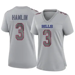 Buffalo Bills Women's Damar Hamlin Game Atmosphere Fashion Jersey - Gray