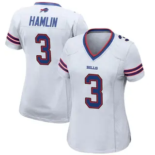 Buffalo Bills Women's Damar Hamlin Game Jersey - White