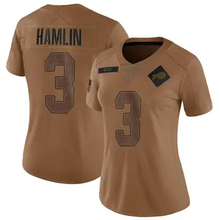 Buffalo Bills Women's Damar Hamlin Limited 2023 Salute To Service Jersey - Brown