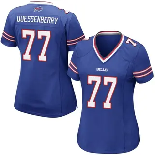 Buffalo Bills Women's David Quessenberry Game Team Color Jersey - Royal Blue
