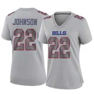 Buffalo Bills Women's Duke Johnson Game Atmosphere Fashion Jersey - Gray