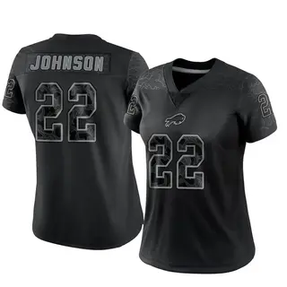 Buffalo Bills Women's Duke Johnson Limited Reflective Jersey - Black