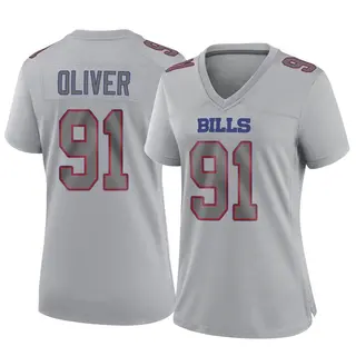 Buffalo Bills Women's Ed Oliver Game Atmosphere Fashion Jersey - Gray