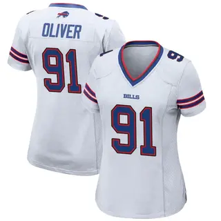 Buffalo Bills Women's Ed Oliver Game Jersey - White