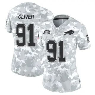Buffalo Bills Women's Ed Oliver Limited 2024 Salute to Service Jersey - Arctic Camo
