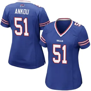 Buffalo Bills Women's Eli Ankou Game Team Color Jersey - Royal Blue