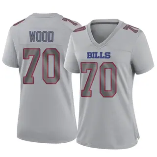 Buffalo Bills Women's Eric Wood Game Atmosphere Fashion Jersey - Gray