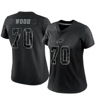 Buffalo Bills Women's Eric Wood Limited Reflective Jersey - Black